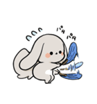 グレーのロップイヤーさん【夏】（個別スタンプ：7）