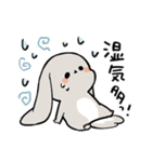 グレーのロップイヤーさん【夏】（個別スタンプ：11）