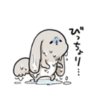 グレーのロップイヤーさん【夏】（個別スタンプ：12）