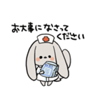 グレーのロップイヤーさん【夏】（個別スタンプ：14）