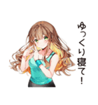 健康意識女子のヘルシー返信★（個別スタンプ：14）