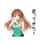 健康意識女子のヘルシー返信★（個別スタンプ：17）