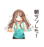 健康意識女子のヘルシー返信★（個別スタンプ：21）