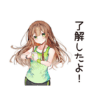 健康意識女子のヘルシー返信★（個別スタンプ：26）