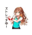健康意識女子のヘルシー返信★（個別スタンプ：27）