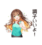 健康意識女子のヘルシー返信★（個別スタンプ：40）