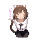 猫娘の日常BIGスタンプ第2弾（個別スタンプ：6）