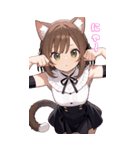 猫娘の日常BIGスタンプ第2弾（個別スタンプ：7）