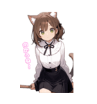 猫娘の日常BIGスタンプ第2弾（個別スタンプ：10）