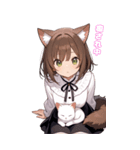 猫娘の日常BIGスタンプ第2弾（個別スタンプ：11）