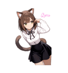 猫娘の日常BIGスタンプ第2弾（個別スタンプ：12）