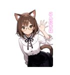 猫娘の日常BIGスタンプ第2弾（個別スタンプ：13）