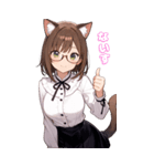 猫娘の日常BIGスタンプ第2弾（個別スタンプ：15）