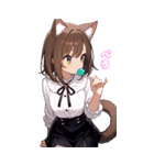 猫娘の日常BIGスタンプ第2弾（個別スタンプ：17）