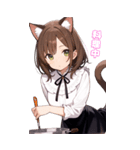 猫娘の日常BIGスタンプ第2弾（個別スタンプ：22）