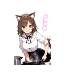 猫娘の日常BIGスタンプ第2弾（個別スタンプ：23）