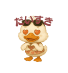 ちょい悪アヒルちゃん 日常スタンプ（個別スタンプ：19）