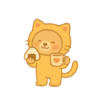 ねこグマのまったりした日々（個別スタンプ：7）