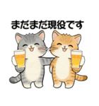 笑顔を運ぶ猫たち♡ シニアさんあるある（個別スタンプ：24）
