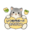 笑顔を運ぶ猫たち♡ シニアさんあるある（個別スタンプ：32）