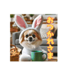 オコジョすたんぷ♡うさ吉・夏の会話ver（個別スタンプ：23）