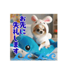 オコジョすたんぷ♡うさ吉・夏の会話ver（個別スタンプ：24）