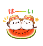 シマエナガたちの夏♪（個別スタンプ：2）
