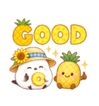 シマエナガたちの夏♪（個別スタンプ：4）