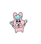 ピンク,プク私たちは友達です。(no text)1（個別スタンプ：3）