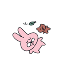 ピンク,プク私たちは友達です。(no text)1（個別スタンプ：8）