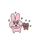 ピンク,プク私たちは友達です。(no text)2（個別スタンプ：5）
