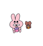 ピンク,プク私たちは友達です。(no text)2（個別スタンプ：8）
