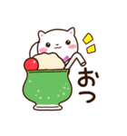 シロネコすたんぷ☆食べ物・飲み物（個別スタンプ：22）