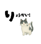 【使いやすい】白黒ねこのやさしい日常（個別スタンプ：2）