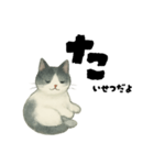 【使いやすい】白黒ねこのやさしい日常（個別スタンプ：7）