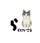 【使いやすい】白黒ねこのやさしい日常（個別スタンプ：18）