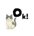 【使いやすい】白黒ねこのやさしい日常（個別スタンプ：35）