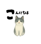 【使いやすい】白黒ねこのやさしい日常（個別スタンプ：39）