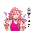 美容女子の輝き★（個別スタンプ：16）