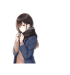 表情で伝える和ガールズスタンプ（個別スタンプ：33）