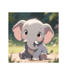 無言で伝わる赤ちゃんゾウ（個別スタンプ：2）
