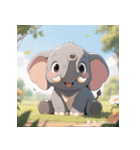 無言で伝わる赤ちゃんゾウ（個別スタンプ：5）