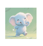 無言で伝わる赤ちゃんゾウ（個別スタンプ：7）