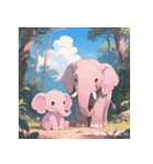 無言で伝わる赤ちゃんゾウ（個別スタンプ：10）