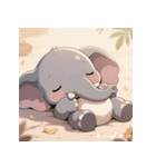 無言で伝わる赤ちゃんゾウ（個別スタンプ：14）