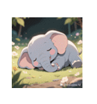 無言で伝わる赤ちゃんゾウ（個別スタンプ：18）