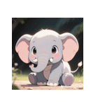 無言で伝わる赤ちゃんゾウ（個別スタンプ：22）