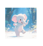 無言で伝わる赤ちゃんゾウ（個別スタンプ：24）