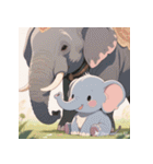 無言で伝わる赤ちゃんゾウ（個別スタンプ：27）