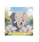 無言で伝わる赤ちゃんゾウ（個別スタンプ：28）